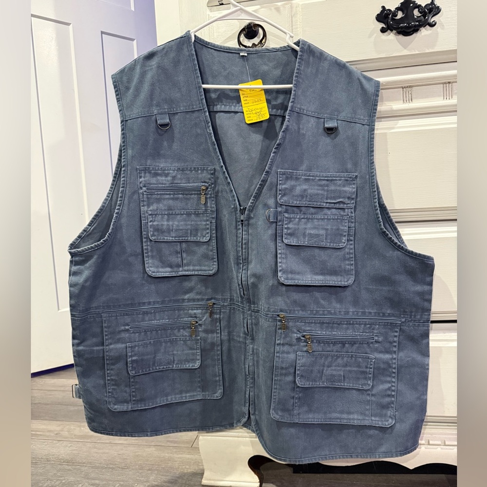 Source Unknown Blue Utility Vest
